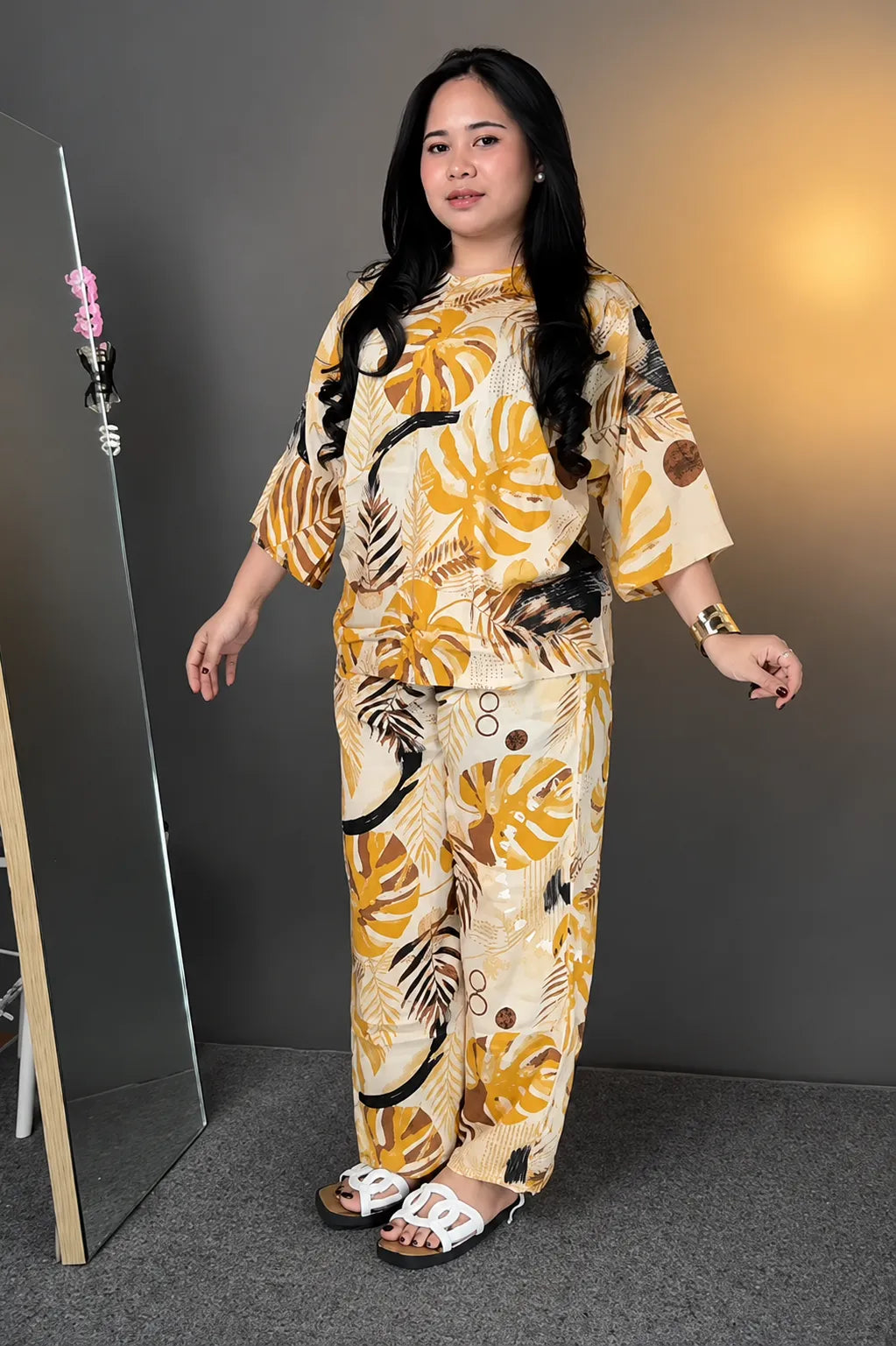 Premium Printed Rayon Co-Ord Set for Women | Stylish 2-Piece Outfit