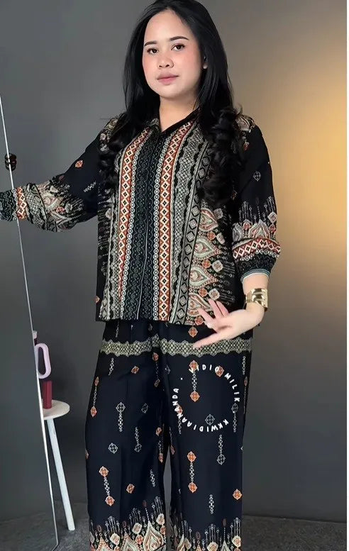 Stylish Black Rayon Co-Ord Set for Women | Premium Comfortable Matching Set