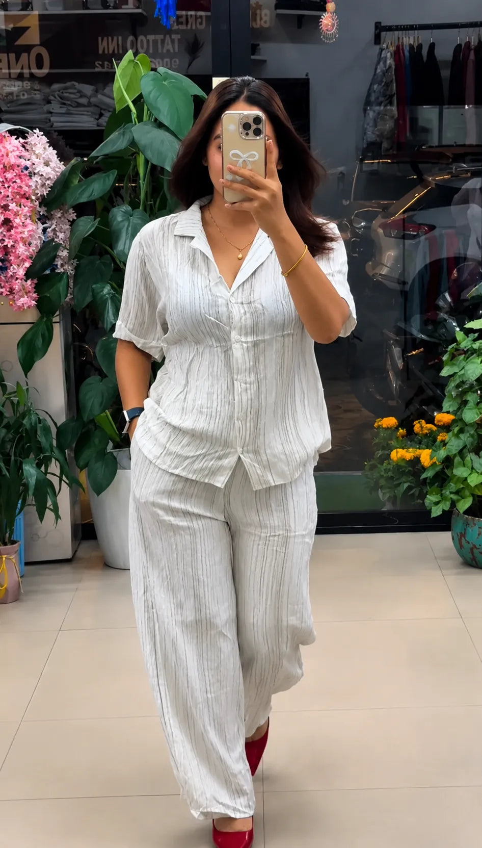 Pure Linen Co-Ord Set for Women | Premium Casual & Office Wear Set