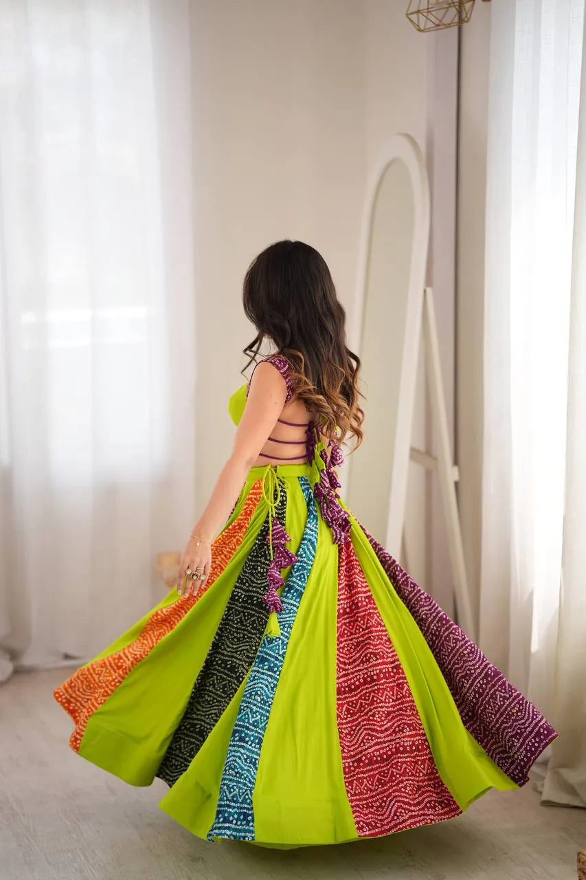 Premium Heavy Rayon Digital Print Lehenga Choli with Grand Flair & Padded Blouse