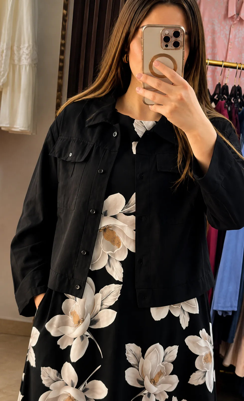 Premium Floral Rayon Co-Ord Set for Women | Dress with Matching Jacket